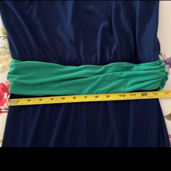 Velvet Torch One shoulder jumpsuit navy green Juniors size L - Picture 16 of 16